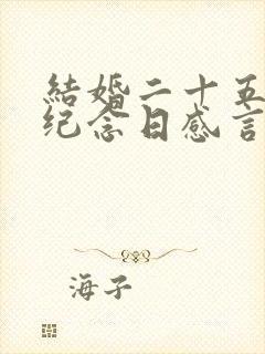 结婚二十五周年纪念日感言