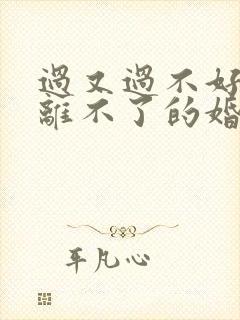 过又过不好离又离不了的婚姻该怎么办