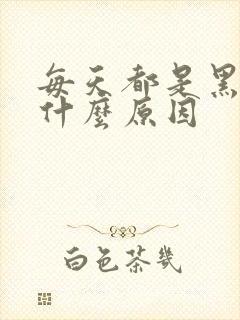 每天都是黑眼圈什么原因