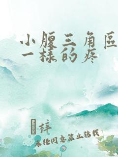 小腹三角区针扎一样的疼