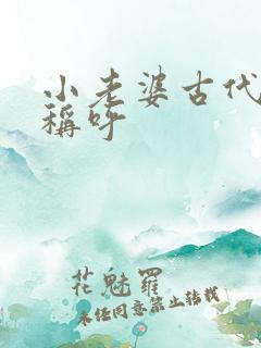 小老婆古代怎么称呼