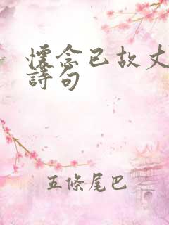 怀念已故丈夫的诗句