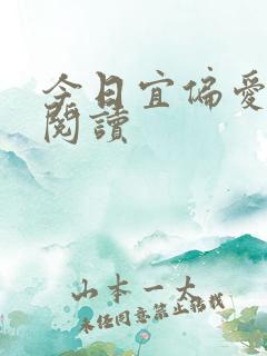 今日宜偏爱小说阅读