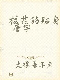 校花的贴身高手 唐宇