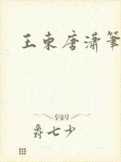 王东唐潇笔趣阁