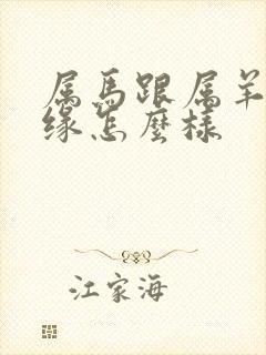 属马跟属羊的姻缘怎么样