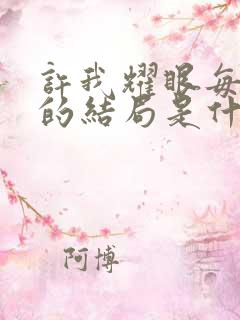 许我耀眼每个人的结局是什么