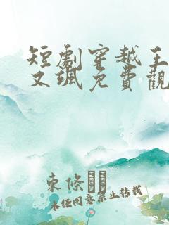 短剧穿越王妃美又飒免费观看