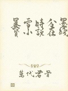 暴雪时分墨宝非宝小说在线阅读