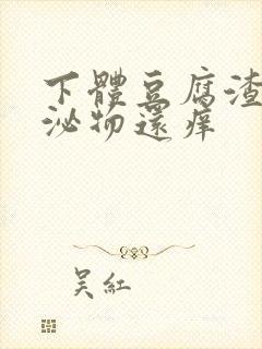 下体豆腐渣状分泌物还痒