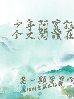 少年阿宾钰慧篇全文阅读在线