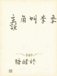 主角叫李季的小说