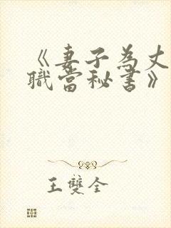 《妻子为丈夫升职当秘书》电视剧