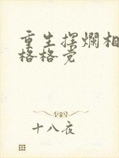 重生摆烂相夫人格格党