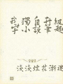 我独自升级肖程宇小说笔趣阁