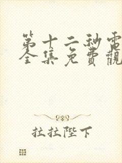 第十二秒电视剧全集免费观看