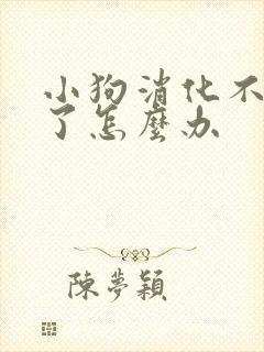 小狗消化不良吐了怎么办