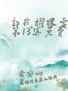 许我耀眼电视剧第13集免费