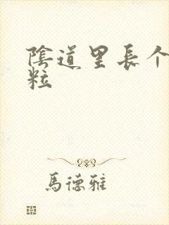 阴道里长个小米粒