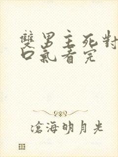 双男主死对头一口气看完