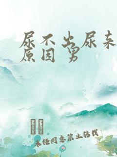 尿不出尿来什么原因 男