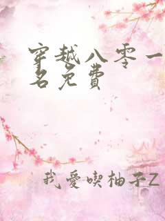 穿越八零一身恶名免费