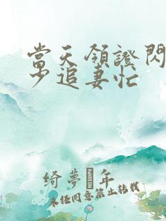 当天领证闪婚陆少追妻忙