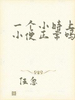 一个小时上一次小便正常吗