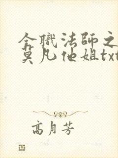 全职法师之我是莫凡他姐txt下载