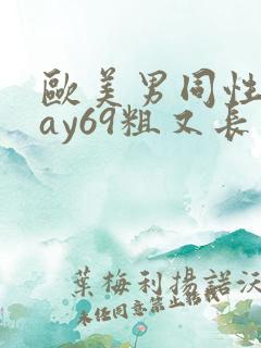 欧美男同性恋gay69粗又长