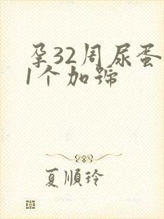 孕32周尿蛋白1个加号