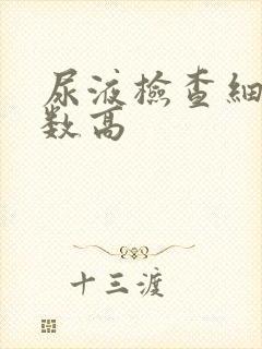 尿液检查细菌计数高