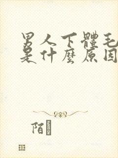 男人下体毛变黄是什么原因