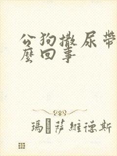 公狗撒尿带血怎么回事