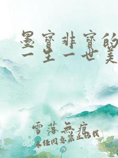 墨宝非宝的小说一生一世美人骨