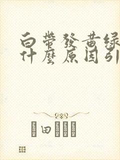 白带发黄绿色是什么原因引起的