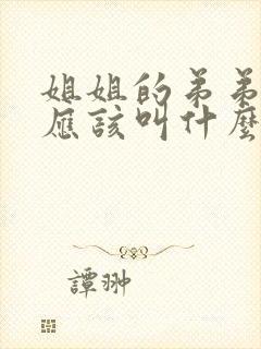 姐姐的弟弟姐夫应该叫什么