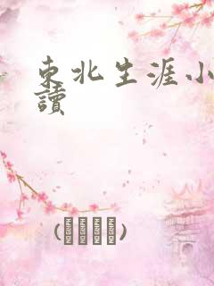 东北生涯小说阅读