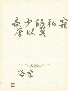 帝少的私宠甜妻 唐以莫