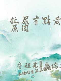 拉尿有点黄什么原因