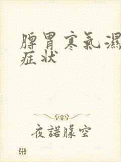 脾胃寒气湿气重症状