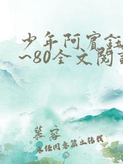 少年阿宾钰慧1~80全文阅读
