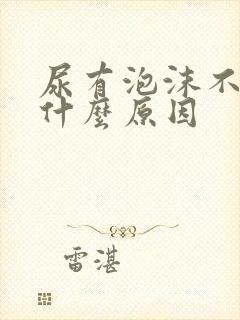 尿有泡沫不散是什么原因