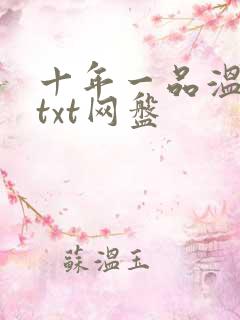 十年一品温如言txt网盘