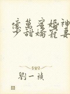 亿万蜜婚神秘墨少甜娇宠妻