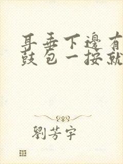 耳垂下边有个小鼓包一按就疼