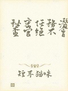 秘密任务潜入搜查官绝不会输