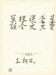 草根逆袭叶楚小说全文免费阅读