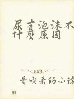 尿有泡沫不散是什么原因