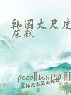 韩国大尺度激情床戏